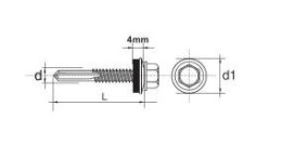 WKRĘT SAMOWIERTNY IMPAX Z EPDM #10MM OCYNKOWANY 5.5*32MM ESSVE