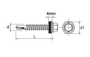 WKRĘT SAMOWIERTNY IMPAX Z EPDM #3.5MM OCYNKOWANY 4.8*19MM ESSVE