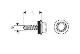 WKRĘT SAMOWIERTNY 4.8*35MM RAL 9016 ESSVE