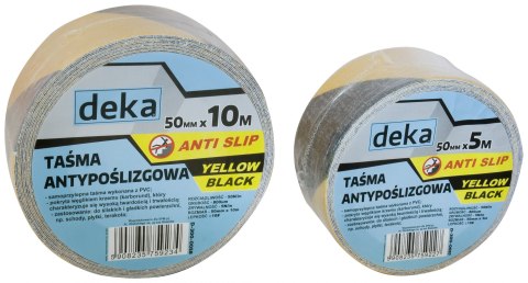 TAŚMA ANTYPOŚLIZGOWA ANTI SLIP YELLOW-B50MM*10M CZARNA/ŻÓŁTA DEKA